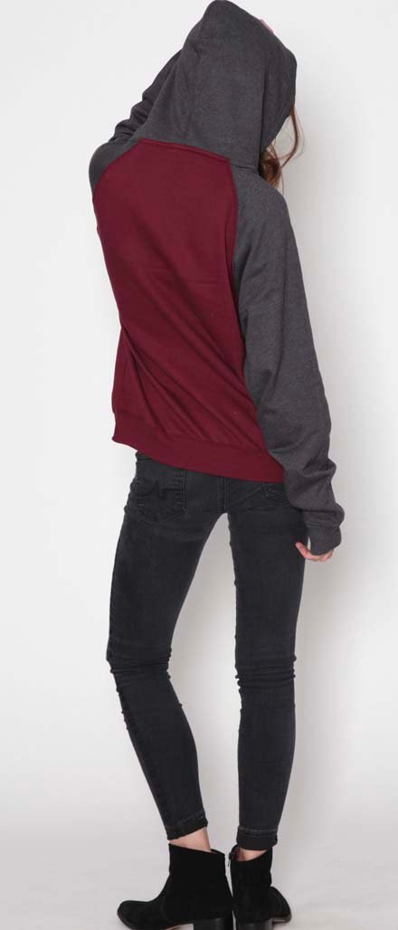 UFL-1041 MARROON GREY LADY BACK FULL UFL-1041 MARROON GREY LADY BACK FULL