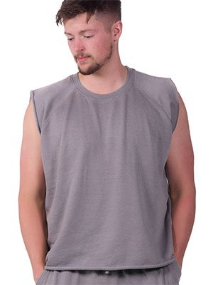 Cut-Off Raglan Crew