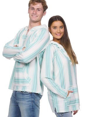 Unisex Boho Striped Hoodie